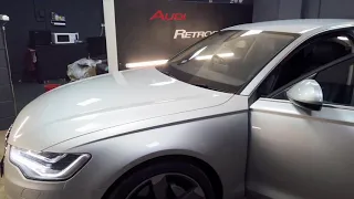 Apple CarPlay and Wireless Charger installed into a 2014 Audi A6 C7