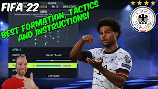 FIFA 22 - BEST GERMANY Formation, Tactics and Instructions