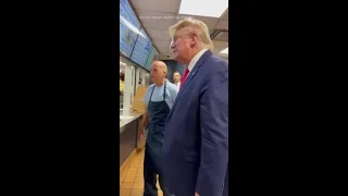 Trump Prays With Restaurant Worker on Campaign Trail