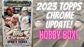 2023 Topps Chrome Update ⚾️ Hobby Box ** 1 Auto Per Box! Look for MLB Debut Patch Cards! **
