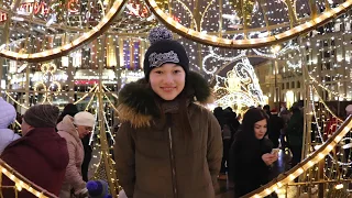 New Year in Russia 2019//Christmas decorations//Moscow, Kremlin