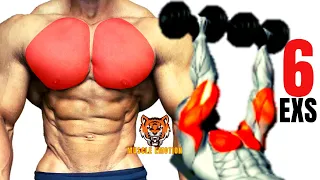 6 BEST CHEST EXERCISES WITH DUMBELLS / MUSCULATION PECS AVEC HALTERES