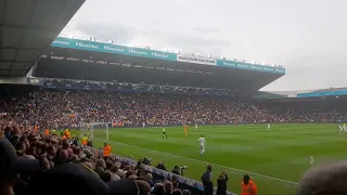 Leeds united vs Manchester City. 37,000 Leeds fans sing matching on together