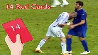 Zidane : All 14 RED Cards in Career