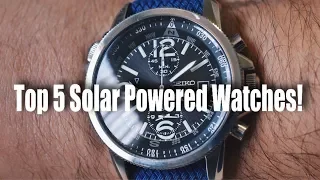 Top 5 Solar Powered Watches!