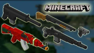 🔫 ЛУЧШИЙ МОД НА ОГНЕСТЕЛЬНОЕ ОРУЖИЕ В МАЙНКРАФТ | ОБЗОР МОДА MINECRAFT Mo' Guns