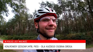 Wolność - Polsce vs Holandia w lesie - KOŃ ROWER SZOSA GÓRSKIE KOLARSTWO