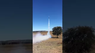 Model rocket takeoff