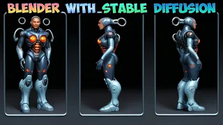 Blender with Stable Diffusion XL Tutorial - Character sheet