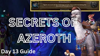 Secrets of Azeroth Event Day 13 "A Curious Orb" Easy Guide | Whodunnit? | Pattie