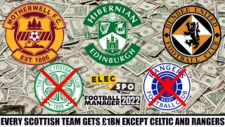 Giving Every Scottish Team £1BILLION Except Celtic And Rangers | Football Manager 2022 Experiment