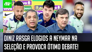 QUE DEBATE! "NÃO É! ME DESCULPA, mas o Neymar NÃO É..." Declaração de Diniz na Seleção REPERCUTE!