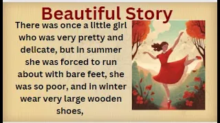 ❤️Learn English thought story🤩 | English story for Learning English | ❤️   The Red Shoes - Level 1