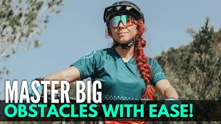 MTB-Skills-Tutorial: How to get UP and OVER big rocks or obstacles