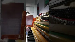 Pianino Calisia M-40 (1965) przed i po strojeniu