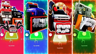 Twin Ambulance Eater 🆚 Service Car Eater 🆚 Giant Police Truck 🆚 Military Truck Eater tileshop #2024