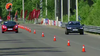 Audi A8 long stage 3 VSP 680 hp VS Bentley Continental GT Supersport 710 hp
