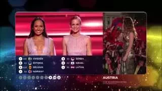 Eurovision 2015 : Vote of Austria (HD) (1080p)