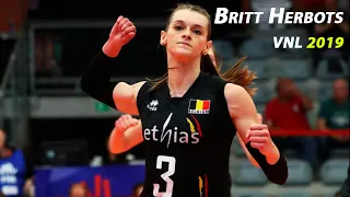 Britt Herbots - Brilliant Spiker From Belgia |  Powerful spikes | Highlights | VNL 2019 | HD |