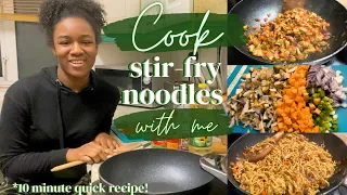 COOK WITH ME | super QUICK & EASY stir-fry (unwinding after a LONG week)