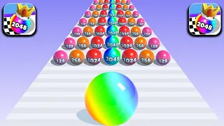 Top Levels Tjktok Game iOS,Android Merge Ball 2048, Going Ball Satisfying Mobile Gameplay zxmbiey