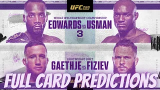 UFC 286 EDWARDS VS. USMAN 3 FULL CARD PREDICTIONS!