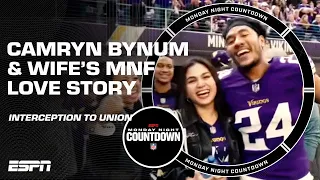 MNF interception turned heartwarming family union for Camryn Bynum 💜 | Monday Night Countdown