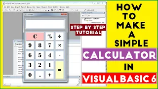 How to make a simple calculator in visual basic 6.0 | Calculator in visual basic -complete tutorial