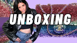 CHANEL 24C BAG UNBOXING!  How to style sequins!