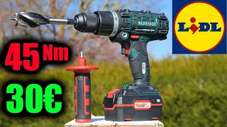 LIDL perceuse visseuse à percussion PARKSIDE PSBSA 20-li C3 45 Nm 20V cordless impact drill