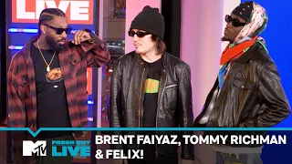 Brent Faiyaz, Tommy Richman & FELIX! on "Larger Than Life" & Collabing on "Upset" | #MTVFreshOut