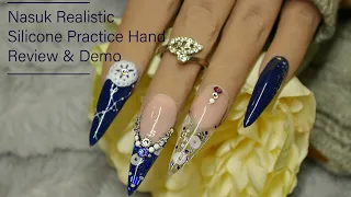 Realistic Silicone Nail Practice Hand Review & Demo| Nail Art Supplies Uk