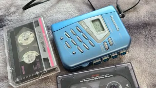 Cassette player Panasonic RQ-E27V Demo (мини-обзор бюджетного кассетного плеера)