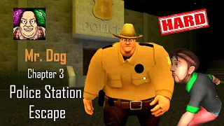 MR. DOG. HORROR GAME | CHAPTER 3 - POLICE STATION ESCAPE | HARD MODE (Android / iOS)