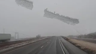 OUR FIRST  DRIVE  IN THE SNOW  TEXAS 20 EAST BOUND