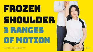 Frozen shoulder  3 different ranges of motion