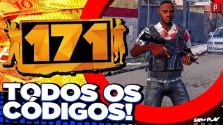 171: TODOS os CÓDIGOS SECRETOS do JOGO! - Invencibilidade, Arm4s, Dinheiro e Mais! (Veja Todos!)