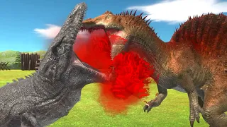 Long Battle  1vs1 ARBS｜Spinosaurus VS Mosasaurus --Animal Revolt Battle Simulator