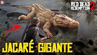 RED DEAD REDEMPTION 2 - JACARÉ GIGANTE LENDÁRIO ||  LOCALIZAÇÃO e ENFRENTANDO O MONSTRO!