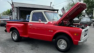 Test Drive 1969 Chevrolet C-10 SWB Stepside SOLD FAST $18,900 Maple Motors #2589