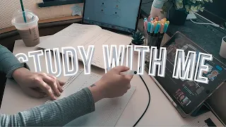 STUDY WITH ME | 1 hour real time  no music ✨ Being Productive at Home (+ with Timer)