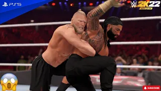 The Beast vs Tribal Chief The Greatest Match Of All Time - WWE 2K22