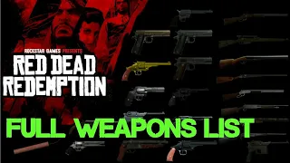 Red dead redemption 2 full weapons list showcase slow motion 1080p 60fps PS4