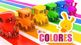 ¡Los colores del arcoiris! | Aprende los colores con Trenes | Titounis