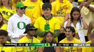 'OVERRATED' chants erupt as Oregon take a 35-0 lead vs. Colorado | ESPN College Football