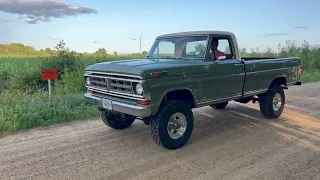 71 ford F250 Highboy Drive By