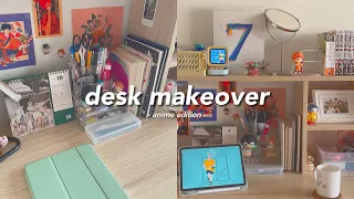 📚 desk makeover -; aesthetic & functional [wall deco + stationary organising !] ft. ditoo speaker