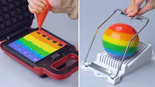 1000+ Oddly Satisfying Rainbow Cake Decorating Compilation | So Easy Chocolate Cake Idea