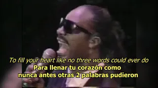 I just called to say I love you - Stevie Wonder (LYRICS/LETRA) [80s]