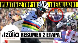 RESUMEN 2 ETAPA VUELTA al PAIS VASCO ITZULIA 2022 Daniel MARTINEZ YA ES TOP 10